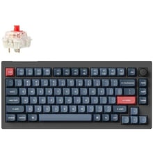 Клавіатура Keychron V1 Max 84 Key RGB Hot-Swap Gateron Jupiter Red Knob Carbon Black (V1MD1_KEYCHRON): Підключення беспроводное