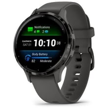 Смарт-часы Garmin Venu 3S Slate Stainless Steel Bezel with Pebble Grey Case and Silicone Band (010-02785-00): Дисплей 1.2" AMOLED (390x390)