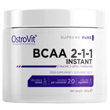 Амінокислота для спорту OstroVit BCAA Instant 200 g /20 servings/ Pure: Тип BCAA