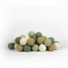 Гирлянда Cotton ball lights на 10 шаров 2,7м, Forest Green: Тип Хлопковые шарики