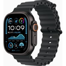 Apple Watch Ultra 2 GPS + Cellular 49mm Black Titanium Case with Black Ocean Band (MX4P3): Размер 49mm