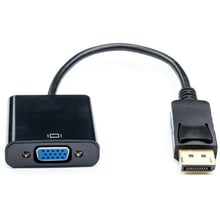 Кабель і перехідник Atcom DisplayPort - VGA (M/F), 0.1 м, Black (16851): Тип адаптер