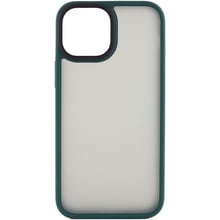 Аксесуар для iPhone Mobile Case TPU+PC Metal Buttons Green для iPhone 13: Колір зеленый