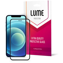 Аксесуар для iPhone LUME Protection 2.5D Silk Narrow Border Black (LU25D61B) for iPhone 12 / iPhone 12 Pro: Колір чорний