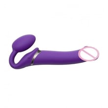 Безремневой страпон з вібрацією Strap-On-Me Vibrating Violet M: Для кого для пари