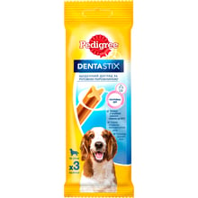 Лакомство Pedigree Denta Stix для чистки зубов 77 г (5998749104392)