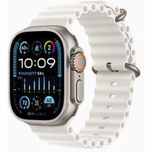 Apple Watch Ultra 2 GPS + Cellular 49mm Titanium Case with White Ocean Band (MREJ3): Цвет бежевый