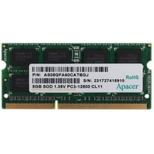 Apacer 8 GB SO-DIMM DDR3L 1600 MHz (DV.08G2K.KAM): Тип DDR3L