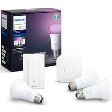 Стартовий комплект Philips Hue Color (Bridge, Dimmer, лампа E27 3шт) (929002216825): undefined undefined