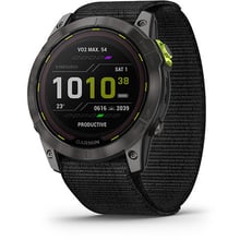 Смарт-часы Garmin Enduro 2 Carbon Gray DLC Titanium with Black UltraFit Nylon Strap (010-02754-01): Дисплей 1.4" (280x280)