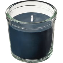 Ароматична свічка у склі ІКЕА Fruktskog 20 годин Чорний та бірюза (80555835)