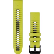 Garmin QuickFit 22 Watch Bands Electric Lime/Graphite Silicone (010-13280-03)