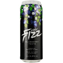 Упаковка сидра Fizz Blueberry 4% 0.5 л ж/б 24 шт. (4740098079309_24): Объем, л 12