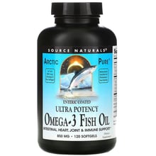 Source Naturals Arctic Pure Ultra Potency Omega-3 Fish Oil 850 mg 120 Softgels Риб'ячий жир Омега-3: Тип Омега 3