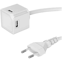 Зарядное устройство Allocacoc Wall Charger 2xUSB+2xUSB-C USBcube 15W 1.5m White (10464WT/EUEUMC): Особенности Быстрая зарядка, Power Delivery (PD), USB-C