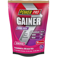 Гейнер Power Pro Gainer 2000 g / 50 servings / Лісова ягода: Стать унісекс