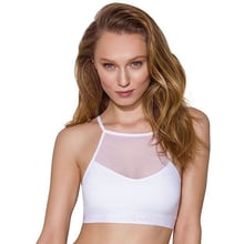 Спортивный топ с прозрачной вставкой Passion PS006 TOP white, size L: Для кого Для женщин