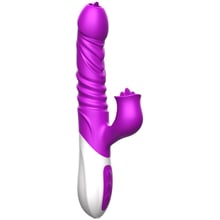 Вибратор с ротацией, толчками и подогревом BOSS Foxshow Vibrator Purple: Для кого Для женщин