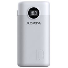 Зовнішній акумулятор Adata Power Bank 10000mAh PD QC 3.0 22.5W White Approved: Виробник ADATA