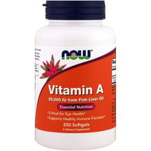 NOW Foods Vitamin A 25,000 IU Softgels 250 caps: Тип Витамин A