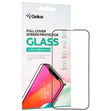 Захисне скло для iPhone Gelius Tempered Glass Full Cover Ultra Thin 0.25mm Black for iPhone 14 Pro: Колір чорний