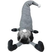 Декоративная игрушка-стоппер Прованс Гном в серебряном колпаке с ножками (23638)