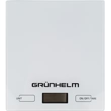 Весы кухонные Grunhelm KES-01W: Тип конструкции с плоской плaтформой настольные