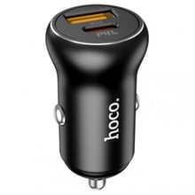 Зарядний пристрій Hoco Car Charger USB+USB-C NZ5 PD+QC 5A 30W Black: Особливості Быстрая зарядка, Power Delivery (PD)