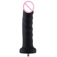 Силиконовый фаллоимитатор для секс-машин Hismith 7.1″ Anal Dildo Black: Назначение Вагинальные