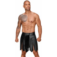 Чоловіча спідниця гладіатора Noir Handmade H053 Eco leather men's gladiator skirt Black, L: Для кого Для мужчин