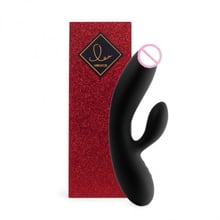 Гнучкий вібратор кролик з двома моторами FeelzToys Lea Rabbit Vibrator Black: Для кого Для жінок