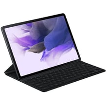 Аксессуар для планшетных ПК Samsung Book Cover with Keyboard Slim Black (EF-DT730BBRGRU) for Samsung Galaxy Tab S7 FE 12.4 SM-T735 / S7 Plus SM-T975 / S8 Plus SM-X800