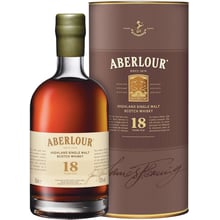 Віскі Aberlour 18 років 0.5л 43% в коробці (STA5000299620144): Об'єм, л 0.5