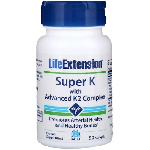 Life Extension Super K With Advanced K2 Complex 90 Softgels Витамин K и K2 комплекс