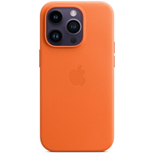 Чохол для iPhone Apple Leather Case з MagSafe Orange (MPPL3) для iPhone 14 Pro