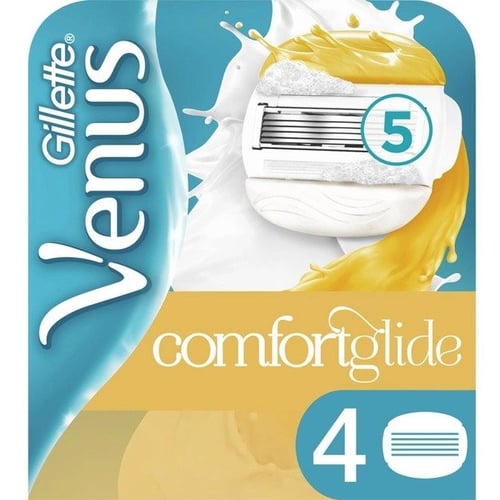 GilletteE Venus Olay Coconut Сменные касеты для бритья для женщин 4 шт