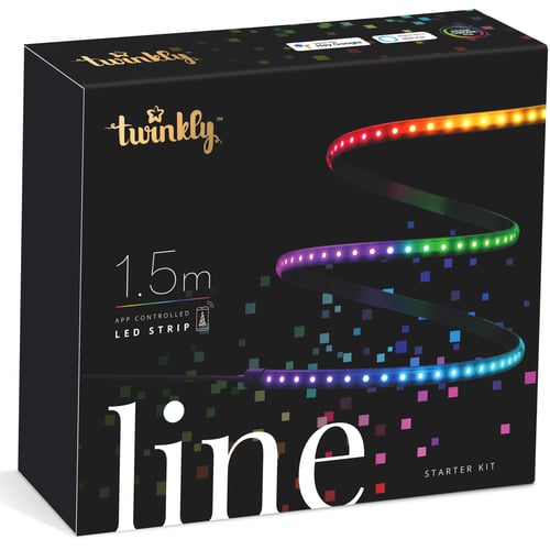 Smart LED Twinkly Line RGB, подстветка, Gen II, IP20, длина 1,5м, кабель черный