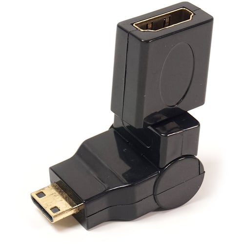 Кабель і перехідник PowerPlant HDMI AF - mini HDMI AM, 360 градусів (KD00AS1300)