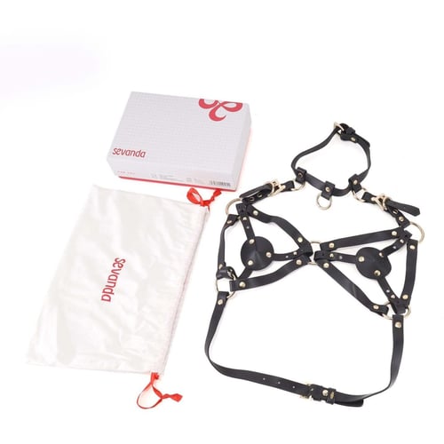 Портупея на груди LOCKINK Sevanda Queen Chest Harness with Removable Bra: Візерунок Однотонный