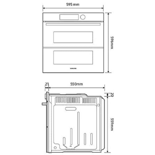 Духова шафа електрична Samsung NV7B5785JAK