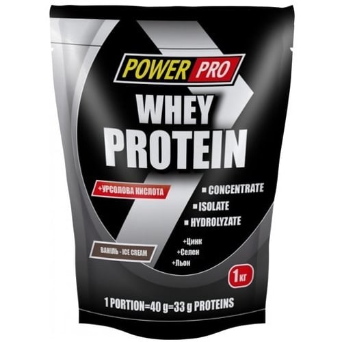 Протеин Power Pro Whey Protein 1000 g /25 servings/ Ваниль