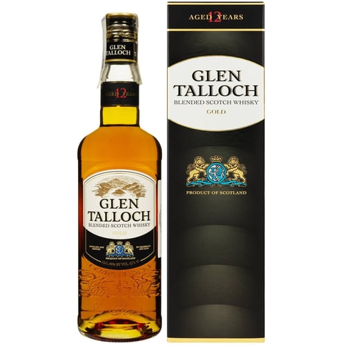 Віскі Glen Talloch Gold 12 YO Deluxe Blended Scotch 40% 0.7 л (FSH_8711114472646)