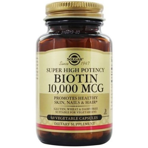 Solgar Biotin Super High Potency Солгар Биотин 10000 mcg 60 капсул