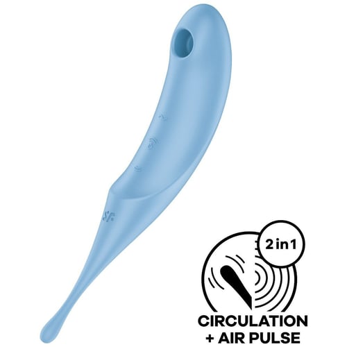 Вакуумний стимулятор Satisfyer Twirling Pro Blue