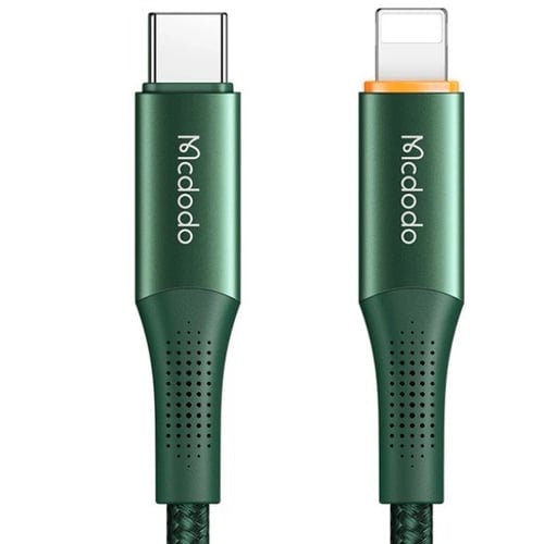 Кабель Mcdodo Cable USB-C для освітлення LED 20W 1.8m Green