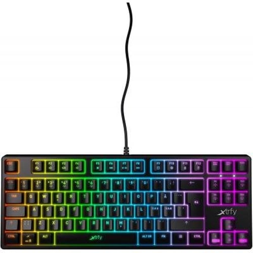 Клавіатура Xtrfy K4 TKL RGB Kailh Red USB Black UKR RUS (XG-K4-RGB-TKL-R-UKR)