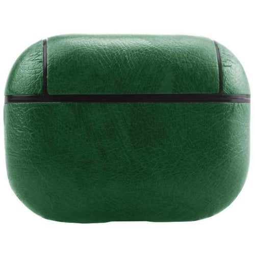 Чохол для навушників Fashion Leather Case Green for Apple AirPods Pro