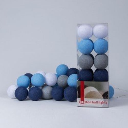 Гирлянда Cotton ball lights на 10 шаров 2,7м, Sailor Blue