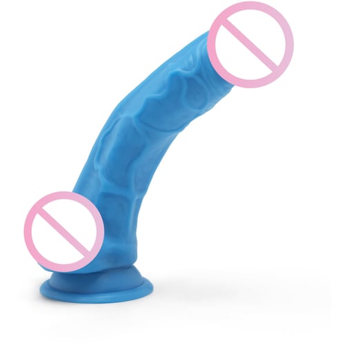 Toy Joy Get Real Happy Dicks Dildo 7,5 In w.Balls фаллоимитатор с мошонкой и присоской, 19х4 см, голубой