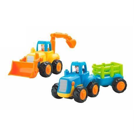 Набір іграшкових машинок Hola Toys Бульдозер та трактор 6 шт (326AB-6)